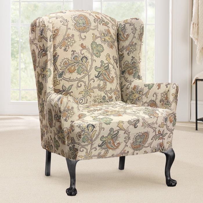 Sure Fit Stretch Arezzo By Waverly Wing Chair Slipcover Wayfair.ca